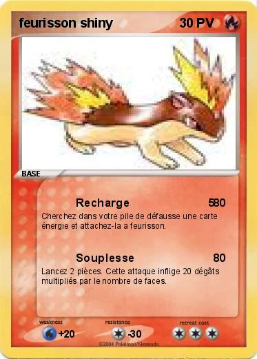 Pokemon feurisson shiny
