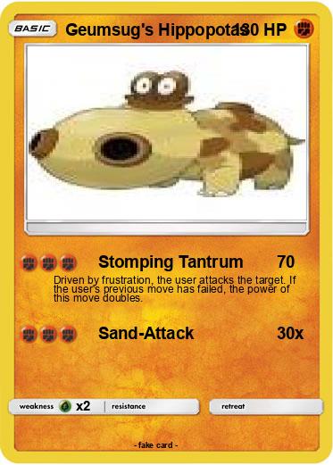 Pokemon Geumsug's Hippopotas