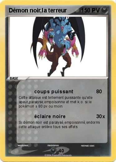 Pokemon Démon noir,la terreur