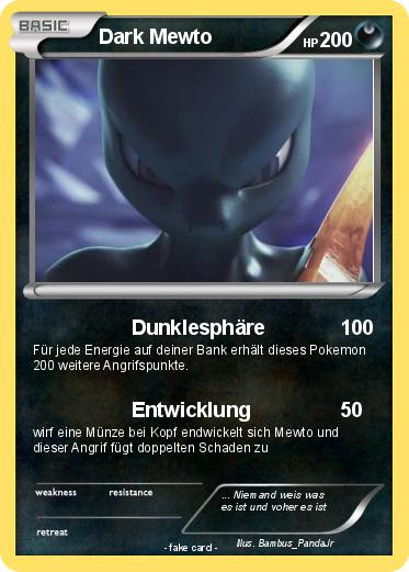 Pokemon Dark Mewto