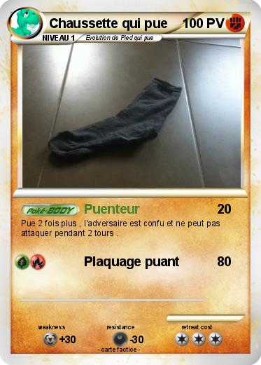 Pokemon Chaussette qui pue
