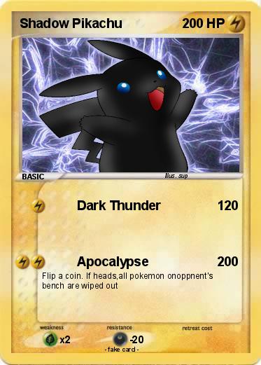 Pokemon Shadow Pikachu