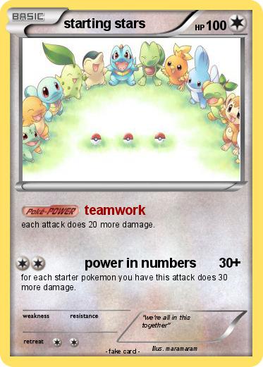 Pokemon starting stars