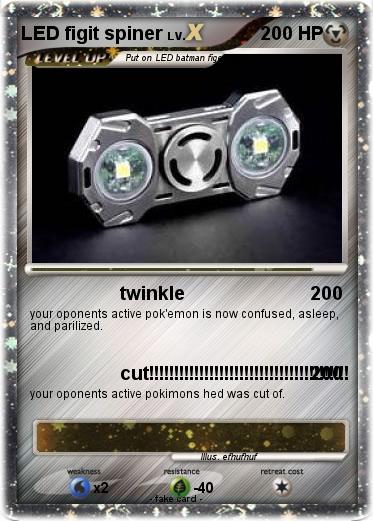 Pokemon LED figit spiner