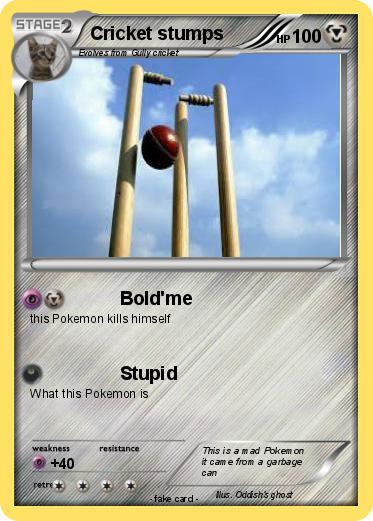 Pokemon Cricket stumps
