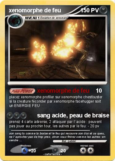Pokemon xenomorphe de feu