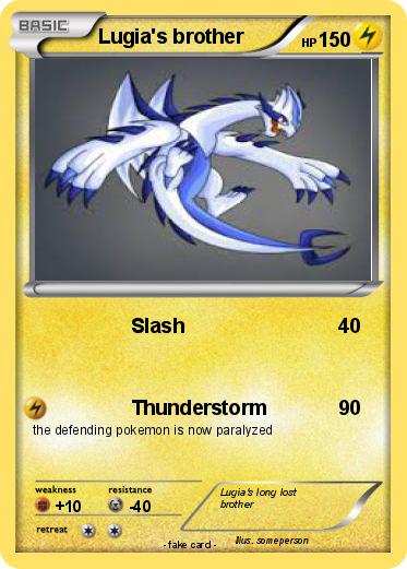 Pokemon Lugia's brother