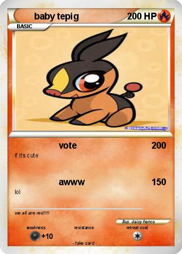 Pokemon baby tepig