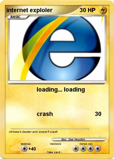 Pokemon internet exploler