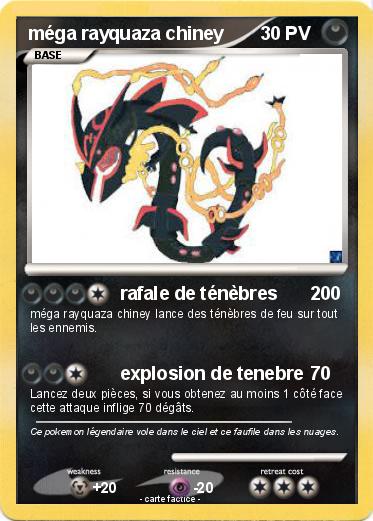 Pokemon méga rayquaza chiney