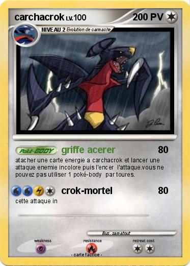 Pokemon carchacrok