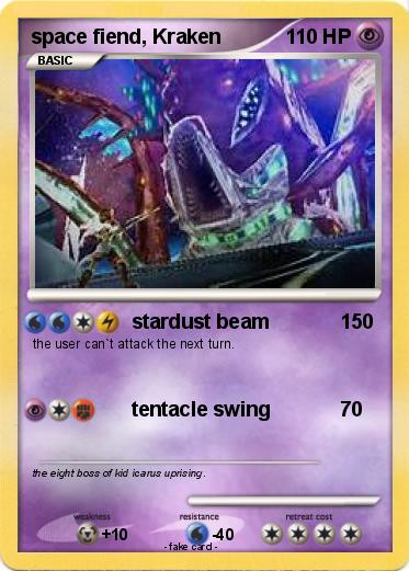 Pokemon space fiend, Kraken