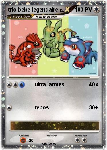 Pokemon trio bebe legendaire