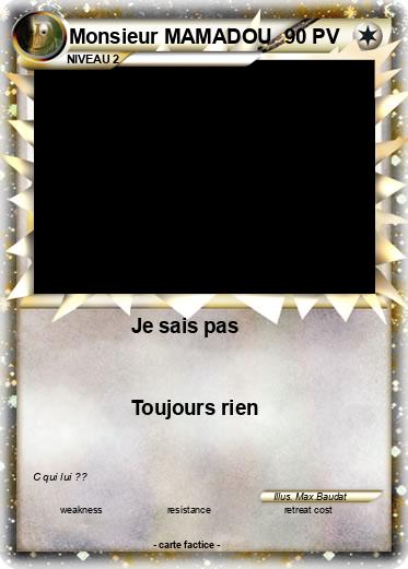 Pokemon Monsieur MAMADOU