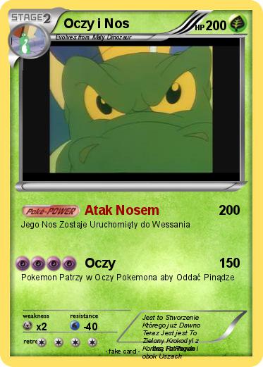 Pokemon Oczy i Nos