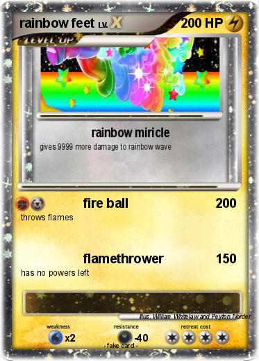Pokemon rainbow feet