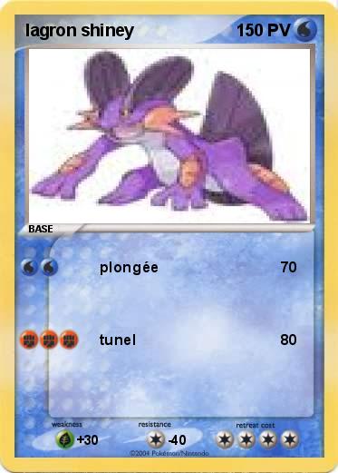 Pokemon lagron shiney 