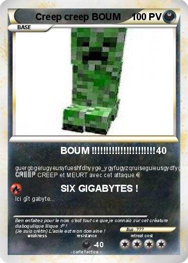 Pokemon Creep creep BOUM