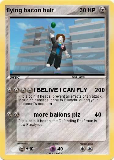 Pokemon flying bacon hair