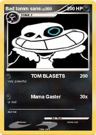 Pokemon Bad tomm sans