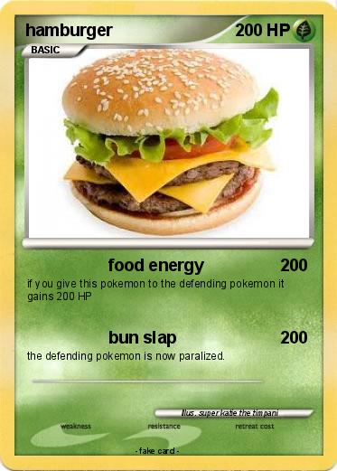 Pokemon hamburger