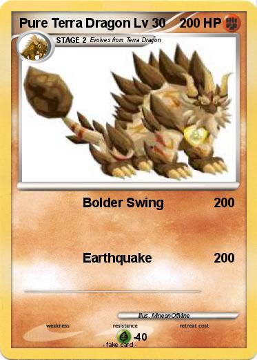 Pokemon Pure Terra Dragon Lv 30