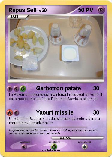 Pokemon Repas Self