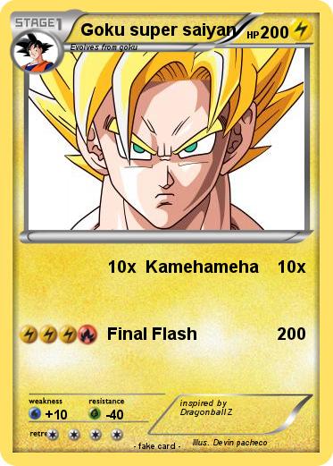 Pokemon Goku super saiyan