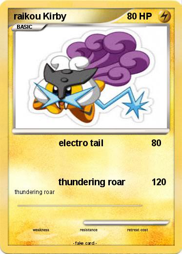 Pokemon raikou Kirby