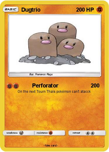 Pokemon Dugtrio