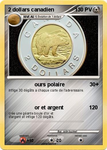 Pokemon 2 dollars canadien