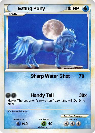 Pokemon Eating Pony