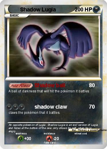 Pokemon Shadow Lugia