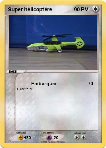Pokemon Super hélicoptère 