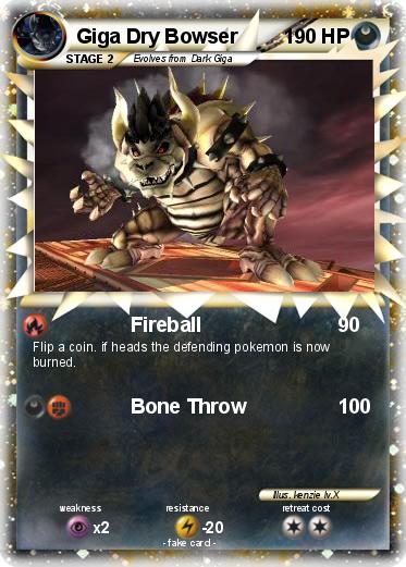 Pokemon Giga Dry Bowser