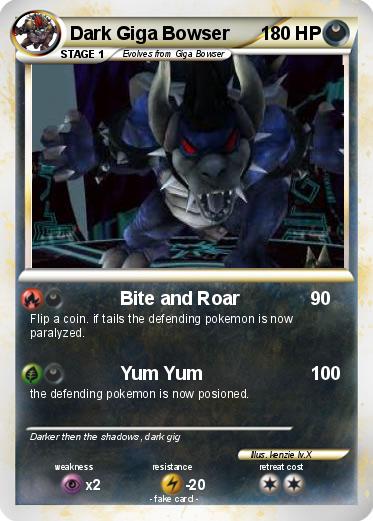 Pokemon Dark Giga Bowser