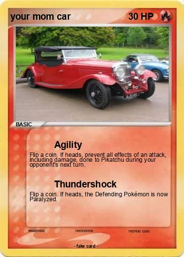 Pokemon your mom car