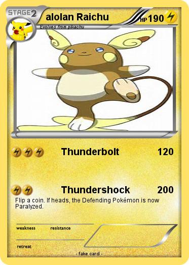Pokemon alolan Raichu