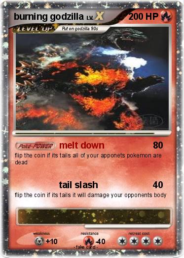 Pokemon burning godzilla