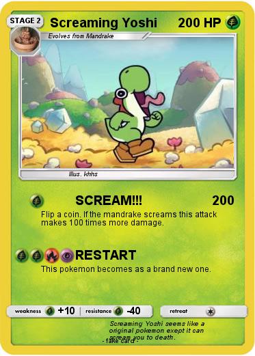 Pokemon Screaming Yoshi