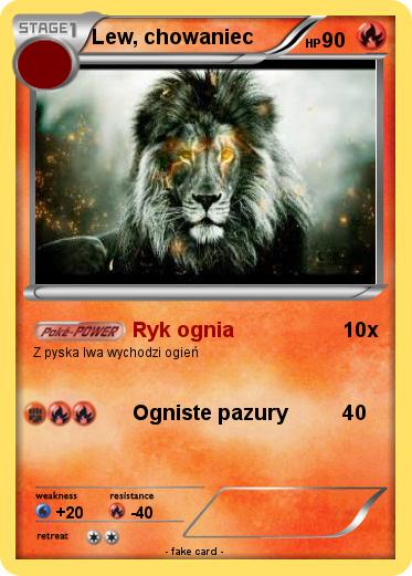 Pokemon Lew, chowaniec