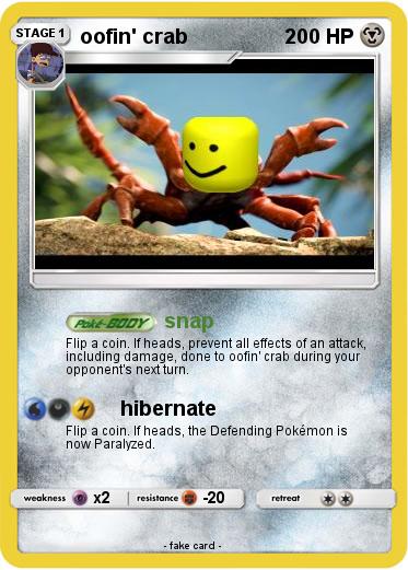 Pokemon oofin' crab
