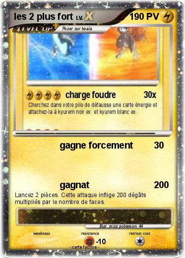 Pokemon les 2 plus fort
