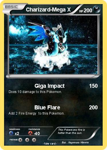 Pokemon Charizard-Mega X