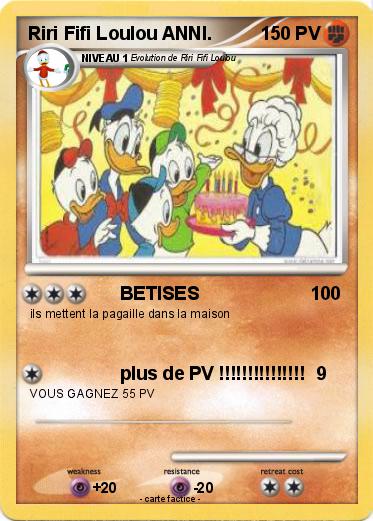 Pokemon Riri Fifi Loulou ANNI.