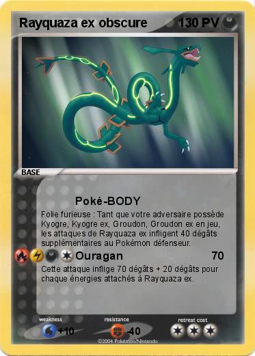 Pokemon Rayquaza ex obscure