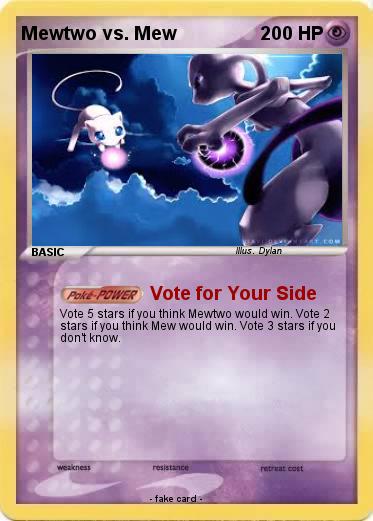 Pokemon Mewtwo vs. Mew