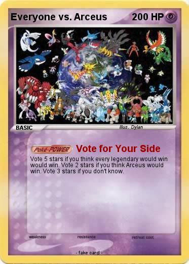 Pokemon Everyone vs. Arceus