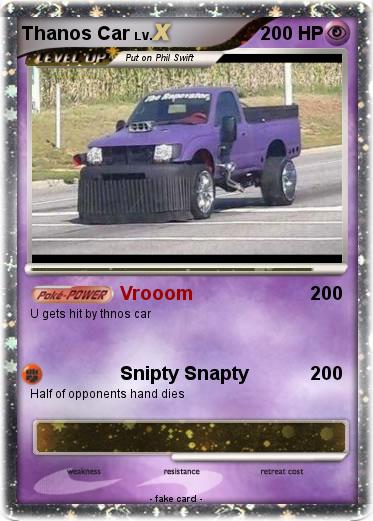 Pokemon Thanos Car
