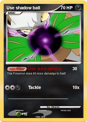 Pokemon Use shadow ball